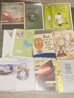 💎 12 Male Relative Occasion Cards (Mostly Birthday)